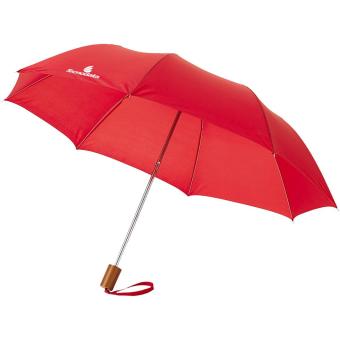 Oho 20" Kompaktregenschirm Rot