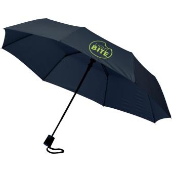 Wali 21" foldable auto open umbrella Navy