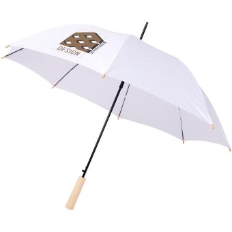 Alina 23" auto open recycled PET umbrella White