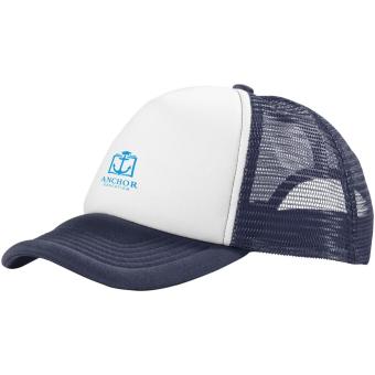 Trucker Kappe mit 5 Segmenten Navy weiss