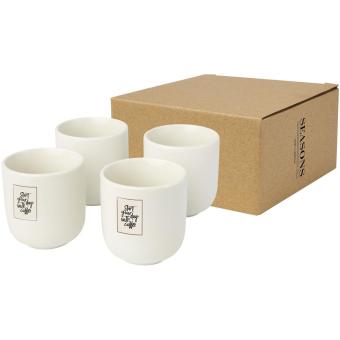 Male 4-piece 90 ml espresso cup White