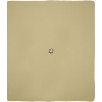 Huggy fleece plaid blanket with carry pouch 220x250 cm Fawn