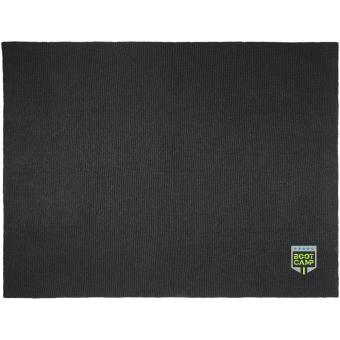 Suzy 150 x 120 cm GRS polyester knitted blanket Black