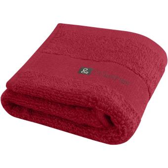 Sophia 450 g/m² cotton towel 30x50 cm Red