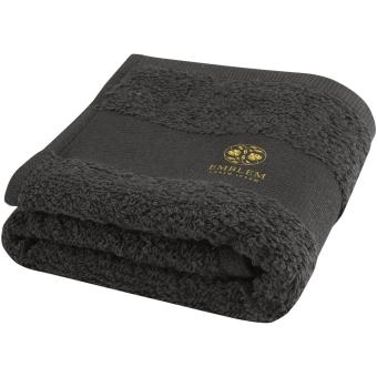 Sophia 450 g/m² cotton towel 30x50 cm Anthracite