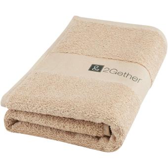Charlotte 450 g/m² cotton towel 50x100 cm Fawn