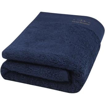 Nora 550 g/m² Baumwollhandtuch 50 x 100 cm Navy