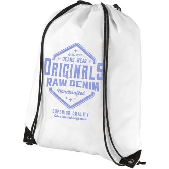 Evergreen non-woven drawstring bag 5L White