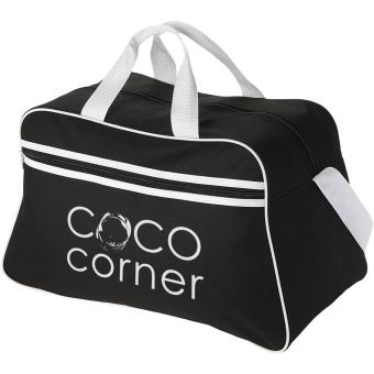 San Jose 2-stripe sports duffel bag 30L Black/white