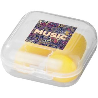 Serenity earplugs with travel case Yellow