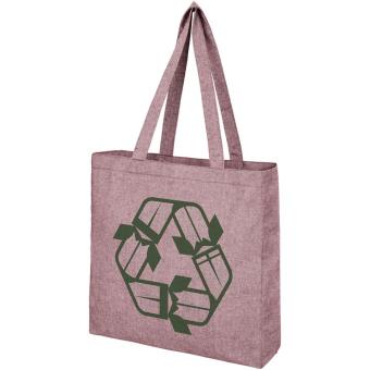 Pheebs 210 g/m² recycled gusset tote bag 13L Heather royal