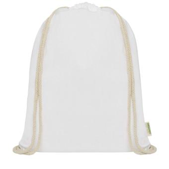 Orissa 140 g/m² Turnbeutel aus Bio-Baumwolle 5L Weiß