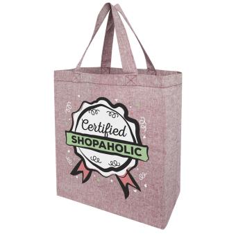 Pheebs 150 g/m² recycled gusset tote bag 13L Heather royal