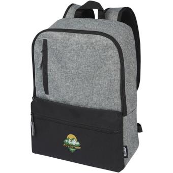 Reclaim 15" GRS recycled two-tone laptop backpack 14L Black/gray