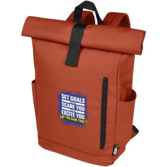 Byron 15,6" GRS RPET Roll-Top Rucksack 18 L Ziegelstein
