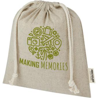Pheebs 150 g/m² GRS recycled cotton gift bag medium 1.5L Nature
