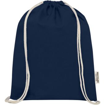 Oregon 140 g/m² Turnbeutel aus GRS recycelter Baumwolle Navy