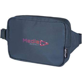 Trip Aware™ recycled travel crossbody bag 1L Light blue/blue pusher