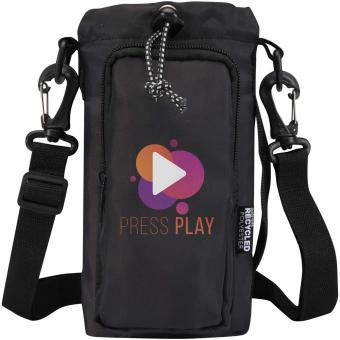 Trip Aware™ Recycelte Reisetasche für Flaschen 2 L Schwarz