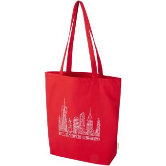 Odisha 180 g/m² OCS Bio-Tragetasche mit breitem Boden 11L Rot