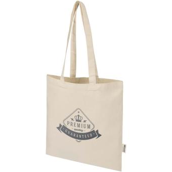 Peru Blend 180 g/m² Tragetasche aus GRS recycelter Baumwolle 7L Natur