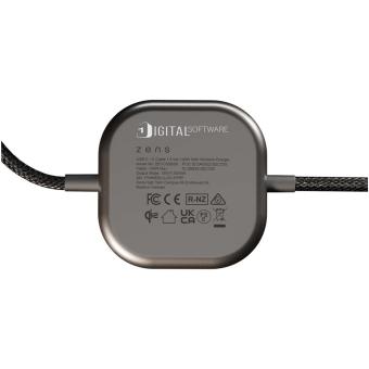 Zens Pro 2 140 W, USB-C, 2 in 1 Ladekabel Schwarz