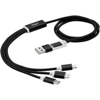 Versatile 5-in-1-Ladekabel Schwarz