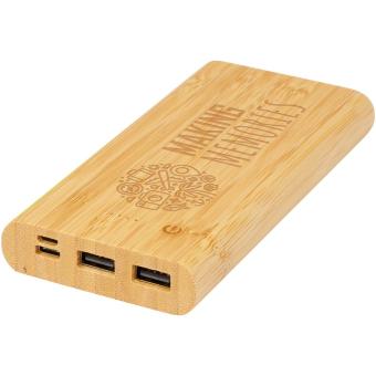 Tulda 10.000 mAh Powerbank aus Bambus Natur