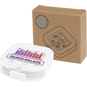 Baekdu kabelgebundenes Headset Typ-C mit Aufbewahrungsbox aus recyceltem Kunststoff Weiß