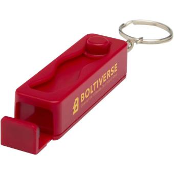 Aggia recycled plastic phone stand with fidget toy Red