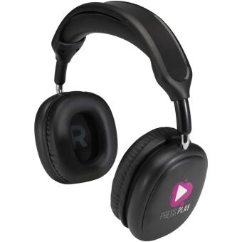 Alzir recycled plastic over-ear wireless Bluetooth headset Black