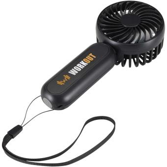 Aervia Tragbarer Ventilator aus recyceltem Kunststoff Schwarz
