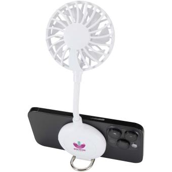 Ventio Magnetischer, tragbarer Ventilator aus recyceltem Kunststoff Weiß