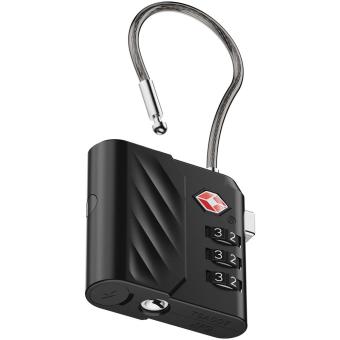 Xtorm Lock Tag TSA Zahlenschloss mit Standort Tracker Schwarz