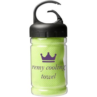Remy cooling towel in PET container Lime