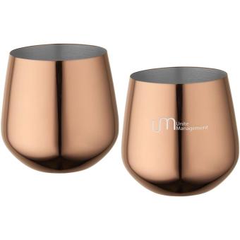 Cascade 540 ml stainless steel cup set Rosegold