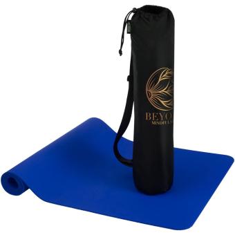 Virabha recycled TPE yoga mat Aztec blue