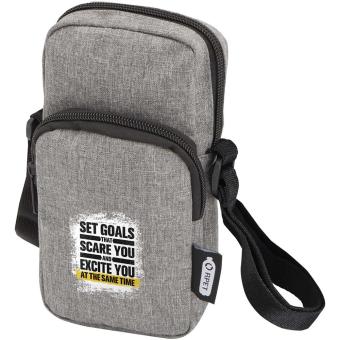 Ross GRS recycled phone pouch Heather smoke