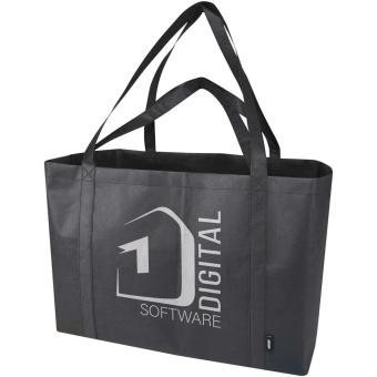 Jumbo Extra große Tragetasche aus recyceltem GRS Non Woven 65 L Schwarz