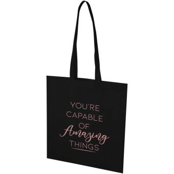 EcoSeal GRS recycled nonwoven convention tote bag 6L Black