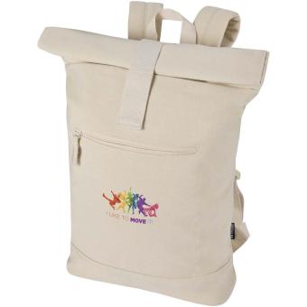 Recanvas 14” GRS recycled rolltop backpack 16L Sandstone