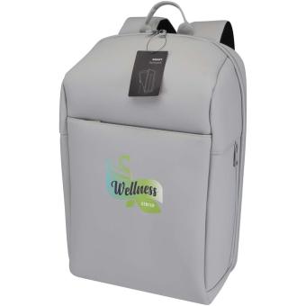 SMART 15" GRS Laptop-Rucksack aus recyceltem Material, 18 l Hellgrau