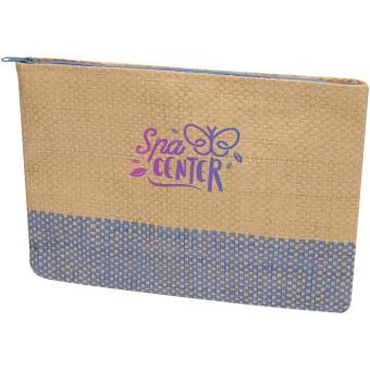 Rhythm straw paper zipped pouch 3L Ocean