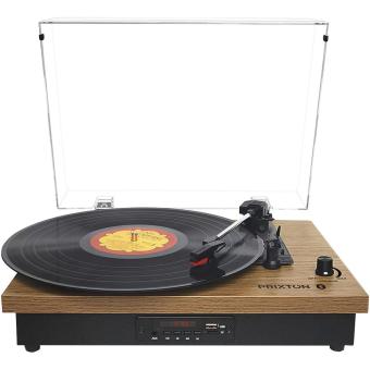 Prixton Studio vinyl turntable Timber