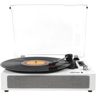 Prixton Studio Luxus Plattenspieler und Musikplayer Weiß