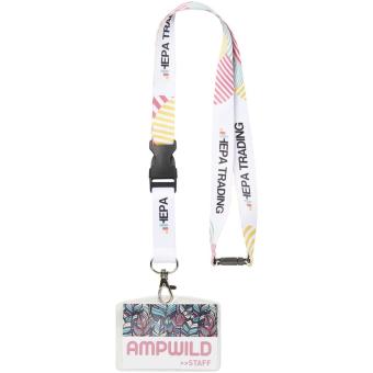 Balta Sublimation Lanyard mit Schnapp- und Sicherheitsverschluss, schwarz/weiss Schwarz/weiss | 10mm