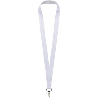Lana Sublimation Lanyard aus recyceltem PET Kunststoff, weiß Weiß | 10mm