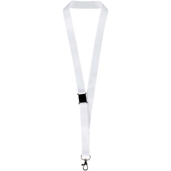 Lois Sublimation RPET-Lanyard mit Sicherheitsverschluss, schwarz/weiss Schwarz/weiss | 10mm