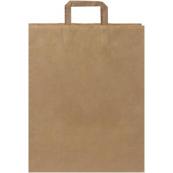 Kraftpapiertasche 80-90 g/m² mit flachen Griffen – 32 × 12 × 40 cm Natur