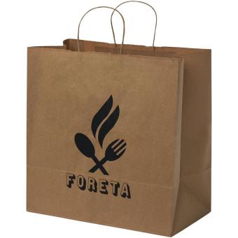 Kraft 80-90 g/m2 paper bag with twisted handles - X large 
